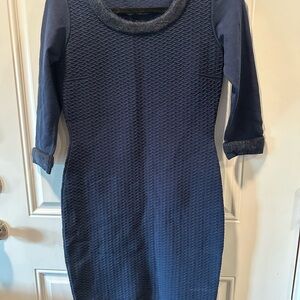 Elegant Navy Blue Women's Dress